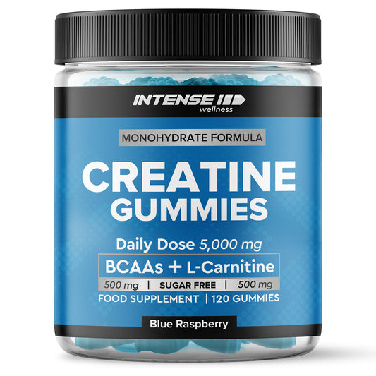 Creatine Gummies 5000mg Blue Raspberry Flavour