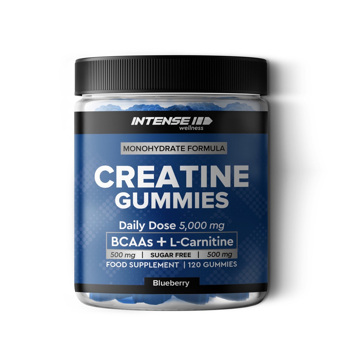 Creatine Gummies 5000mg Blueberry Flavour - Intense Wellness