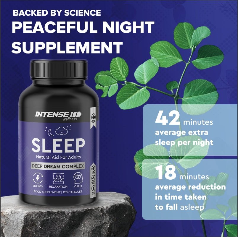 Intense Wellness Natural Night Complex - Sleep Blend for Relaxationβ 120 Capsule - Intense Wellness