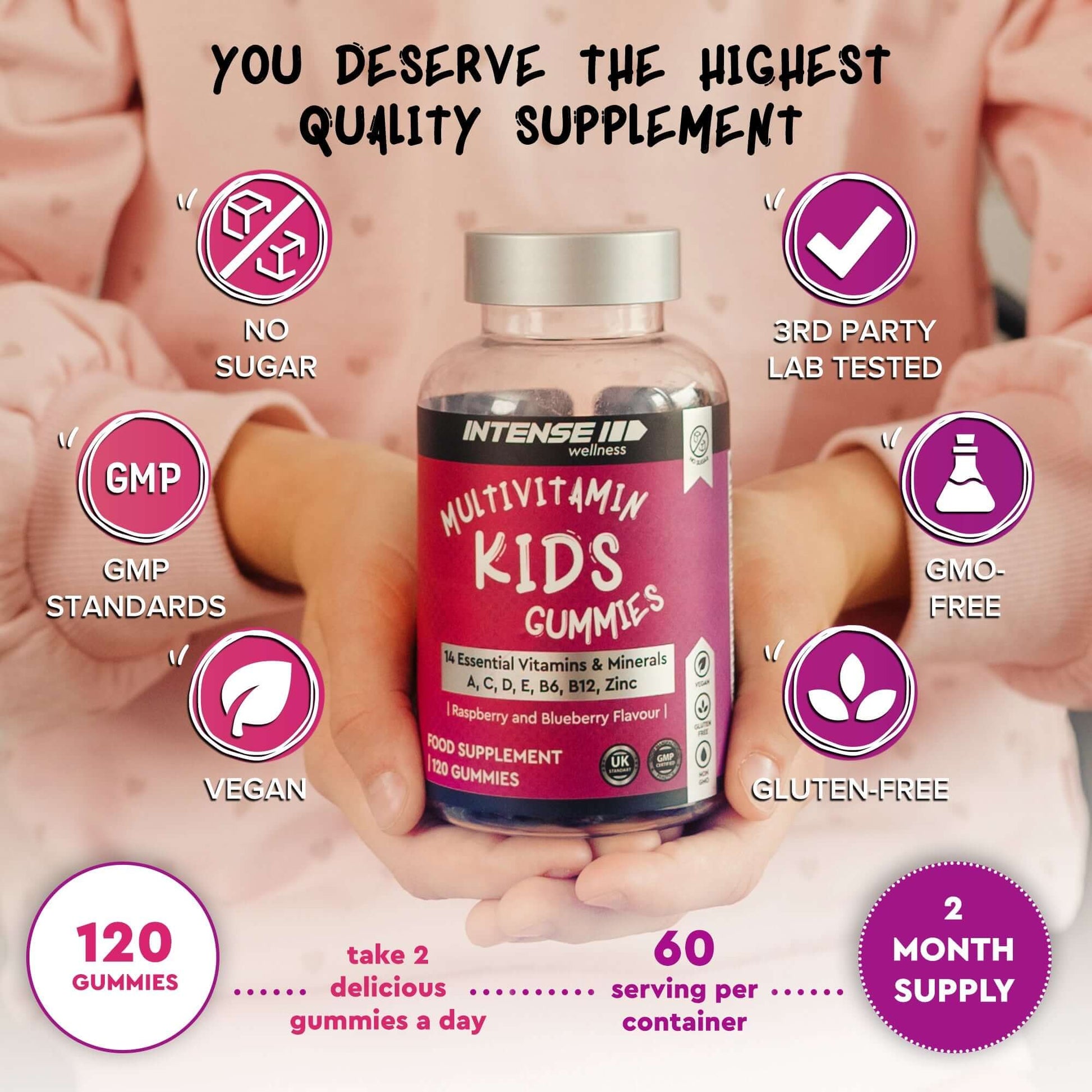 Multivitamin Gummies for Kids - Intense Wellness