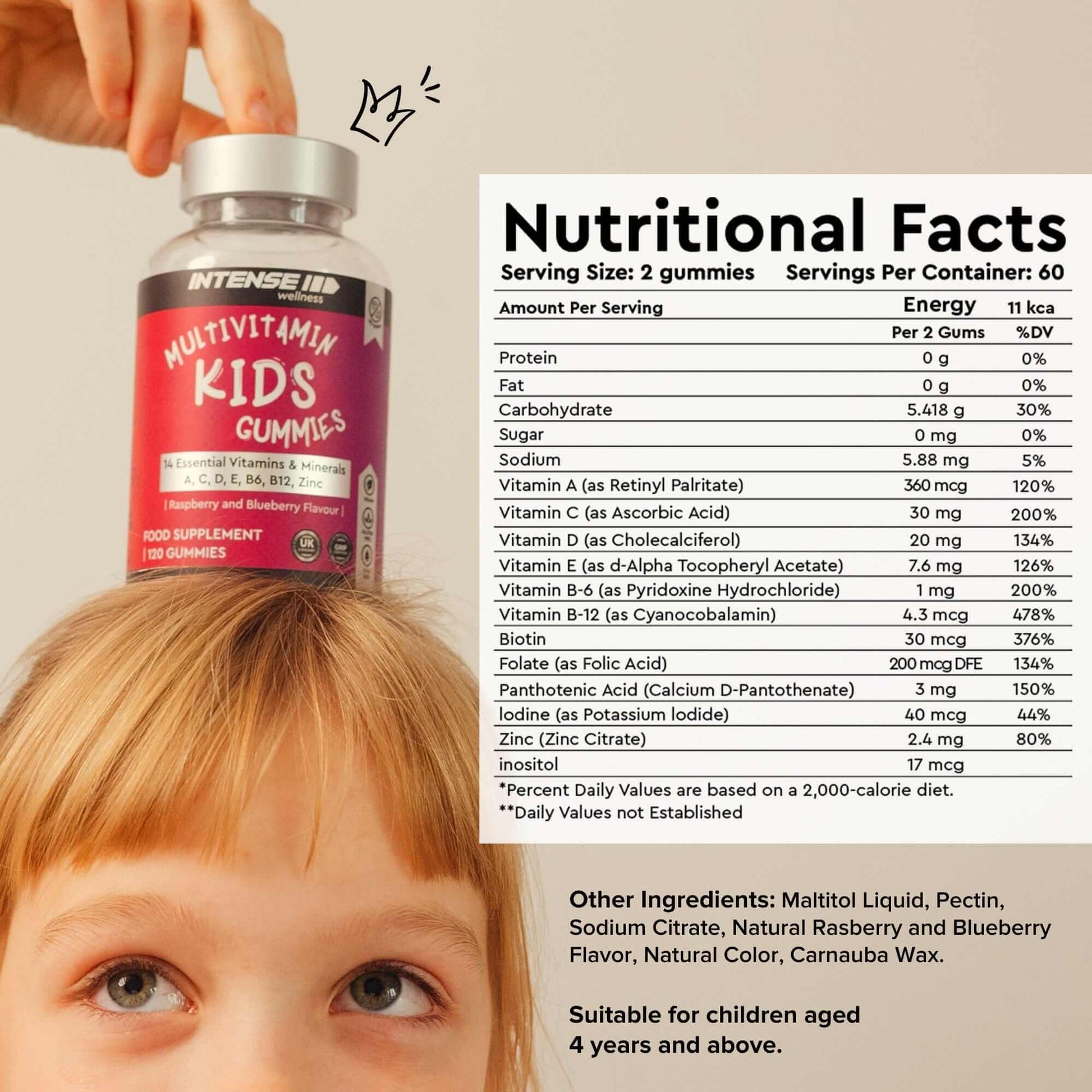 Multivitamin Gummies for Kids - Intense Wellness
