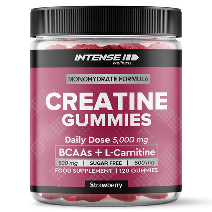 Creatine Gummies 5000mg  Strawberry Flavour