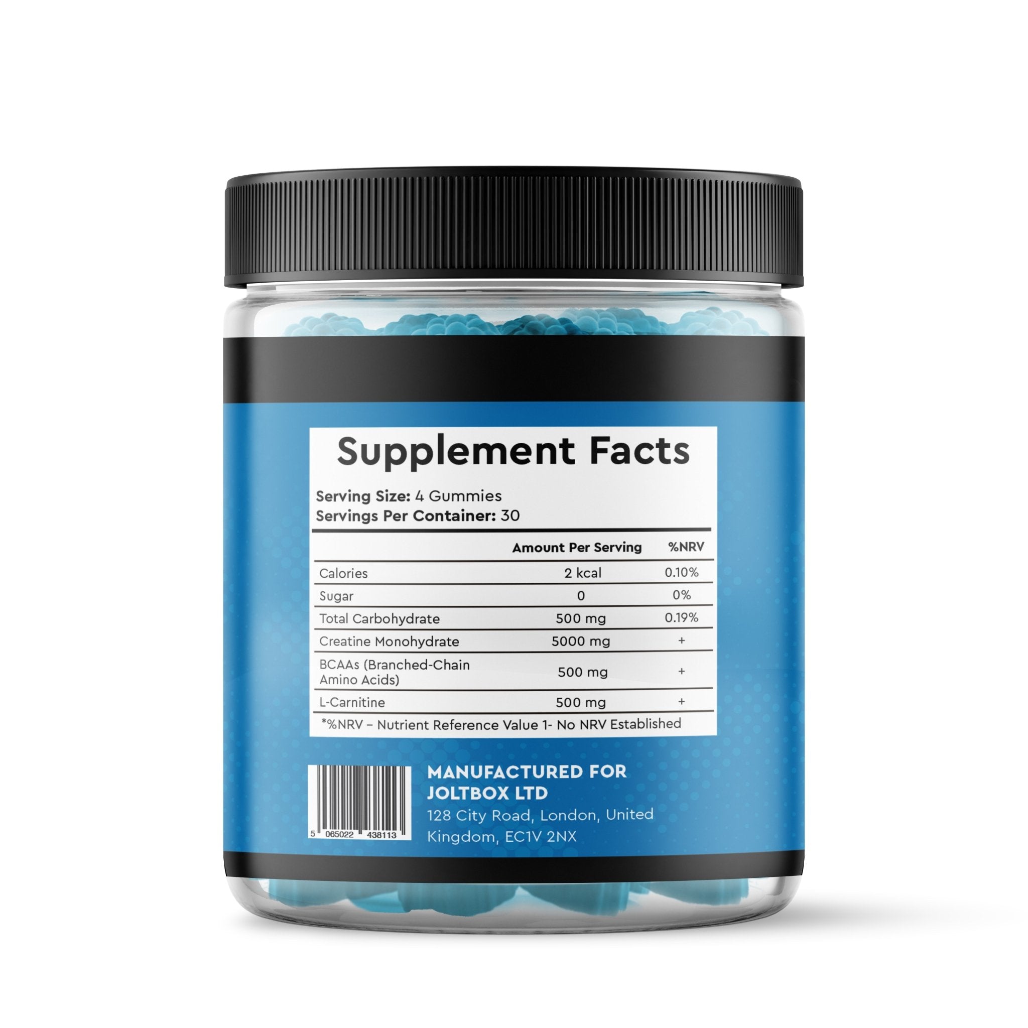 Creatine Gummies 5000mg Blue Raspberry Flavour - Intense Wellness