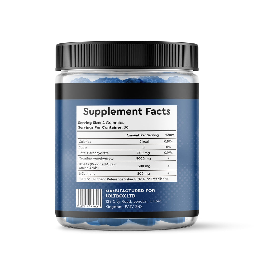 Creatine Gummies 5000mg Blueberry Flavour - Intense Wellness