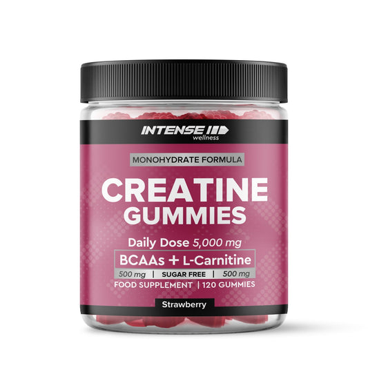 Creatine Gummies 5000mg Strawberry Flavour - Intense Wellness