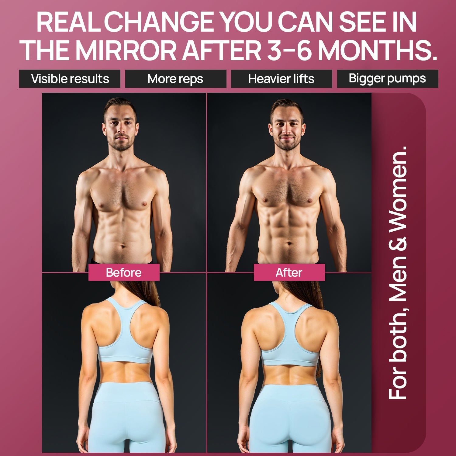 Creatine Gummies 5000mg Strawberry Flavour - Intense Wellness