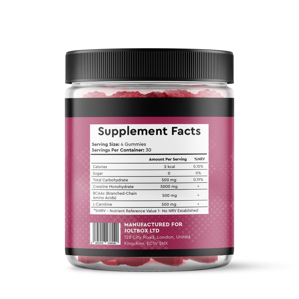 Creatine Gummies 5000mg Strawberry Flavour - Intense Wellness