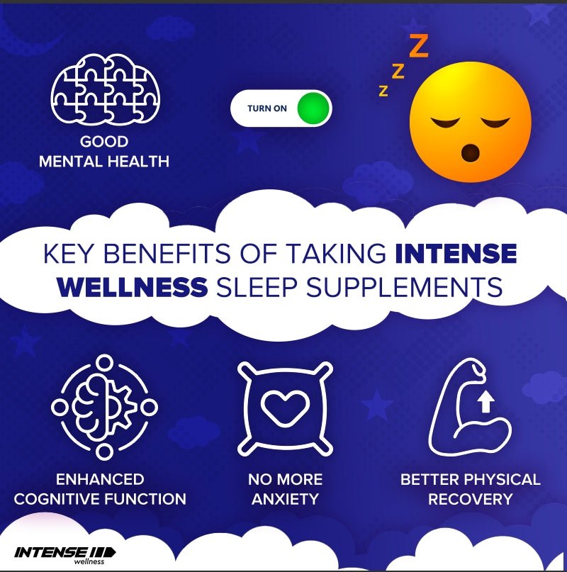 Intense Wellness Natural Night Complex - Sleep Blend for Relaxation– 120 Capsule - Intense Wellness