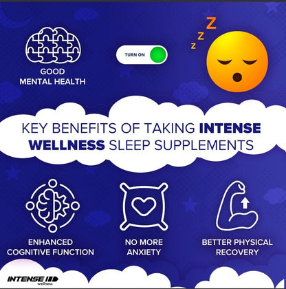 Intense Wellness Natural Night Complex - Sleep Blend for Relaxation– 120 Capsule - Intense Wellness