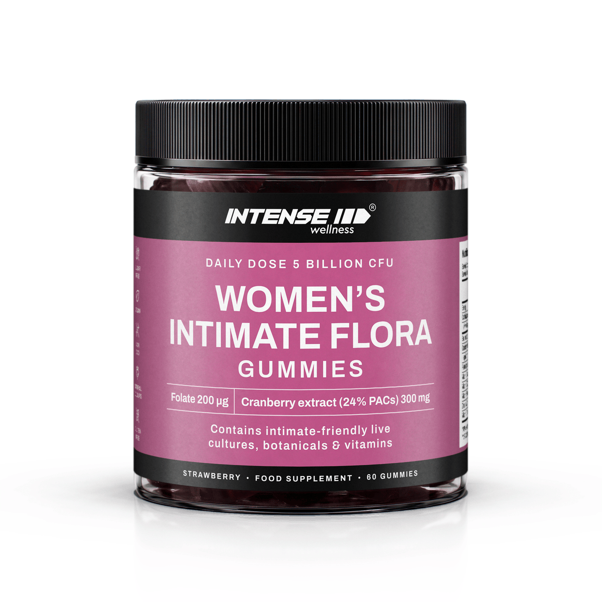 Intimate Flora Probiotic Gummies for Women - Intense Wellness