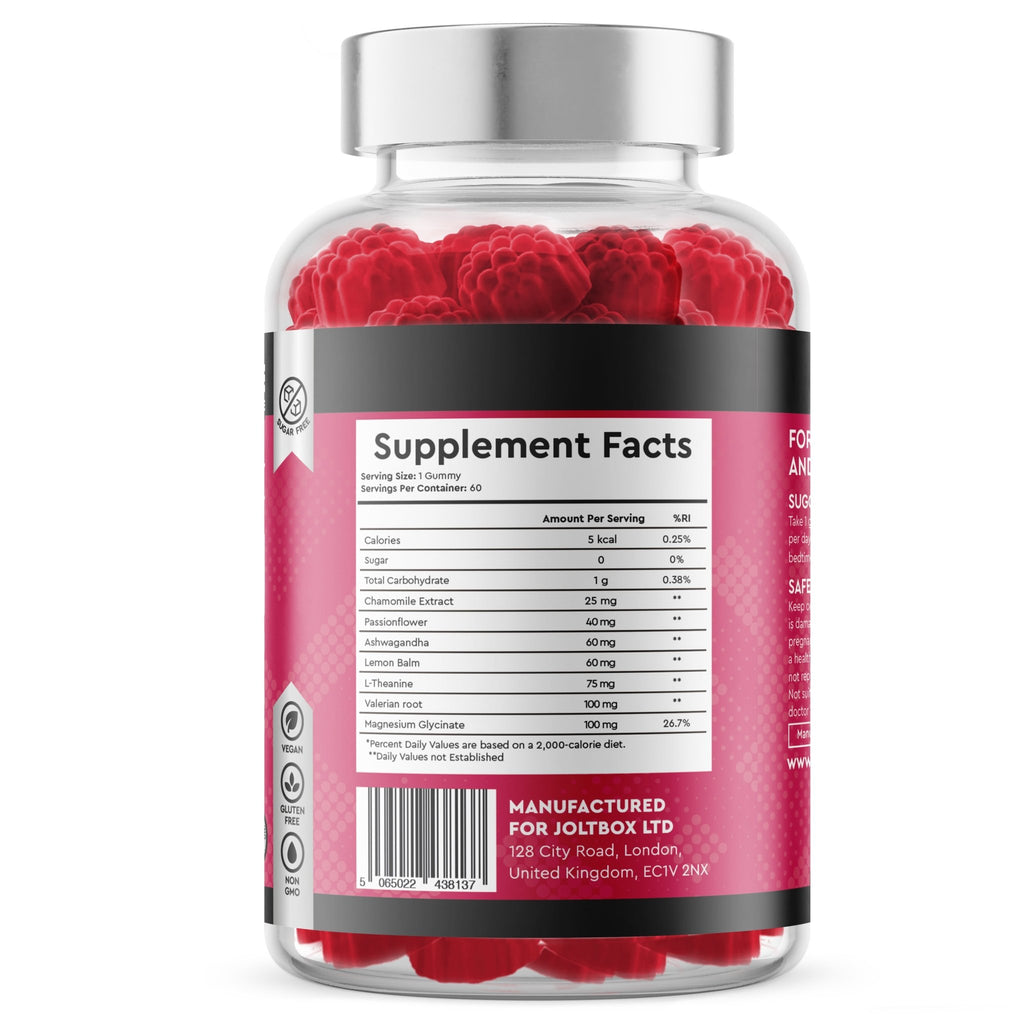 Sleep Gummies Raspberry Flavour - 60 Count - Intense Wellness