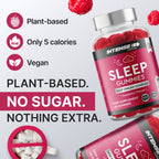 Sleep Gummies Raspberry Flavour - 60 Count - Intense Wellness