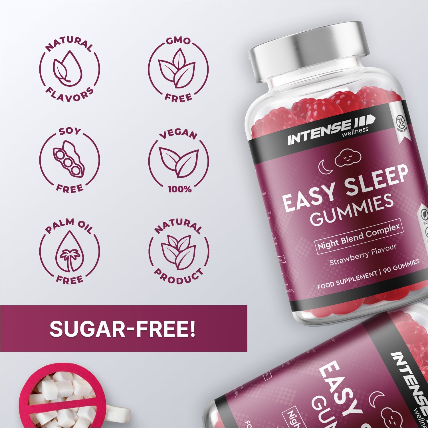 Sleep Gummies - Strawberry - Intense Wellness