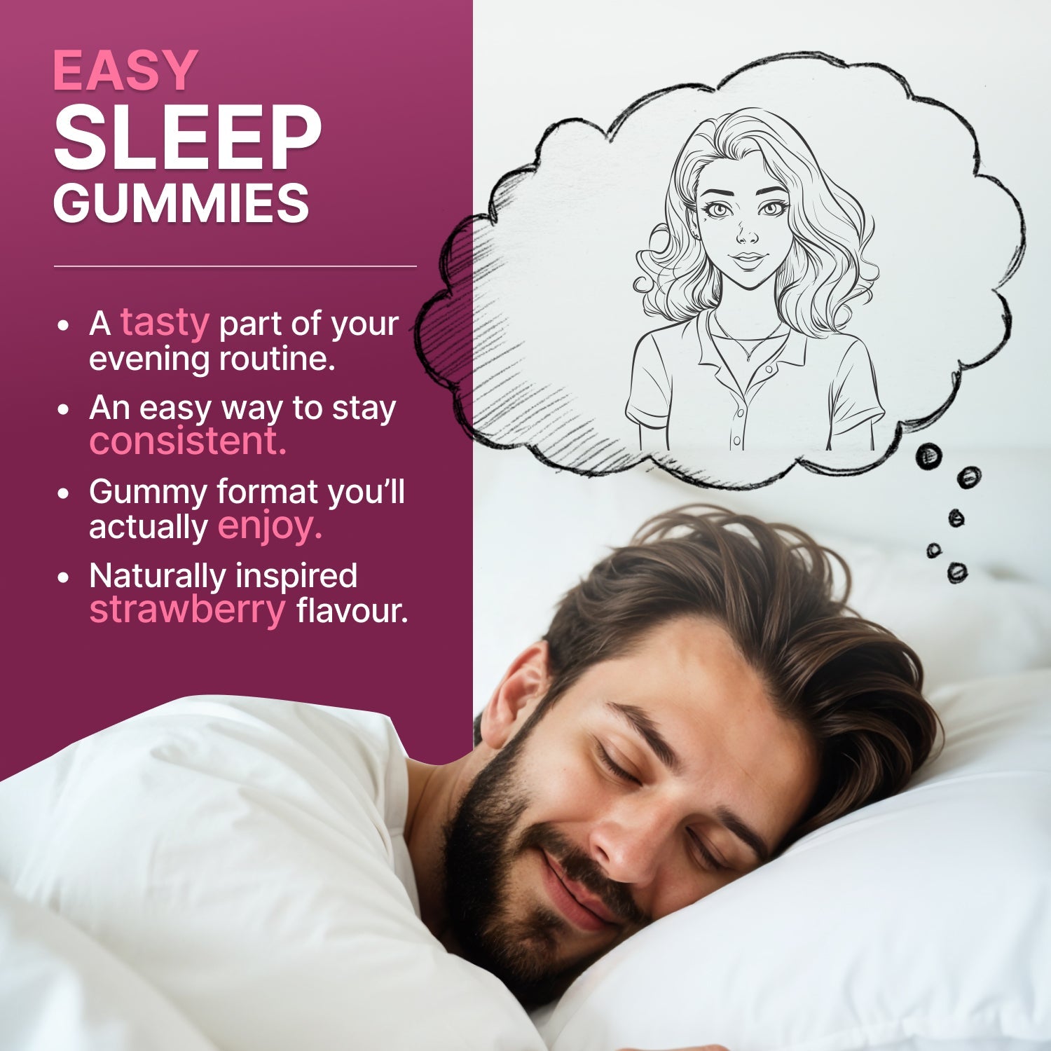 Sleep Gummies - Strawberry - Intense Wellness